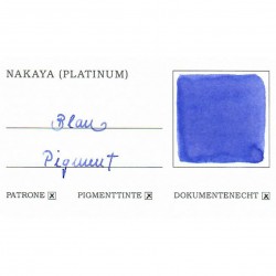 TintenglasPlatinumPigment Tinte Blau