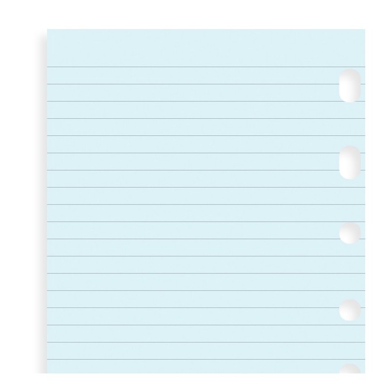 Notizpapier blau liniertFilofax Pocket