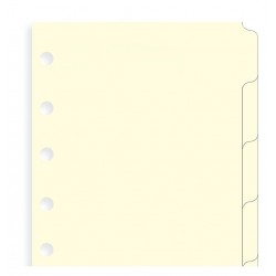 Blanko Register Cream Filofax Pocket