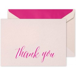 Kartenbox Thank youCrane Pink