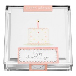 KartenboxKaren AdamsAcryl Box Birthday Cake