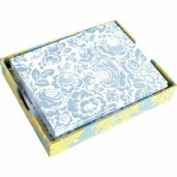 Kartenbox Anna GrffinBlumen hellblau