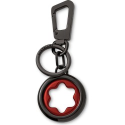 SchlüsselanhängerMontblancSpinning Emblem Schwarz PVD / Rot