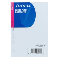 Notizpapier weiss uniFilofax Pocket