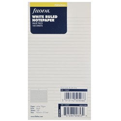 Notizpapier weiss liniert 100 BlattFilofax Personal