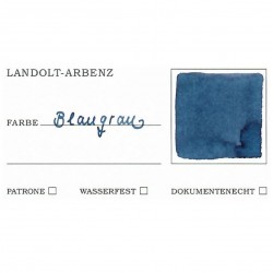 Tintenglas Landolt-ArbenzBlau-Grau Indigo