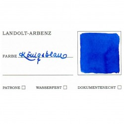Tintenglas Landolt-ArbenzKönigs-Blau Royal Blue