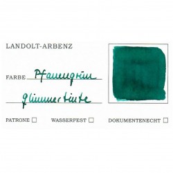 Tintenglas Landolt-ArbenzSchimmertinte Peacock Flare