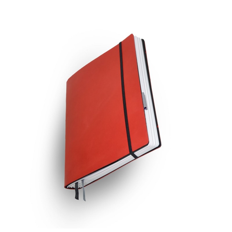 Notizbuch Whitebook Large Slim Rot