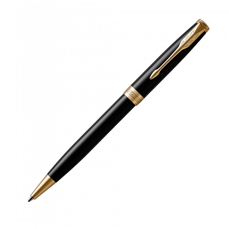 KugelschreiberParkerSonnet Lack schwarz vergoldet