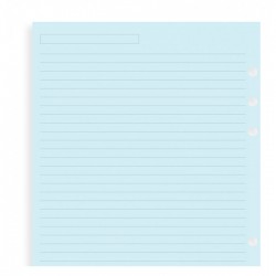 Notizpapier blau liniertFilofax A5