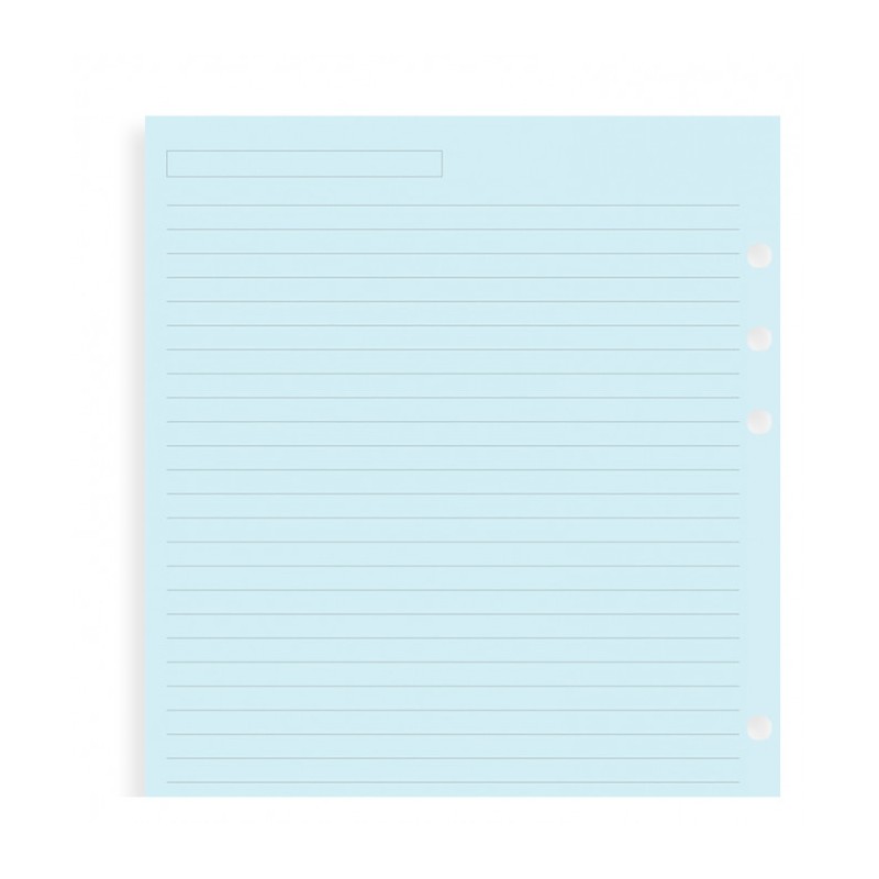 Notizpapier blau liniertFilofax A5