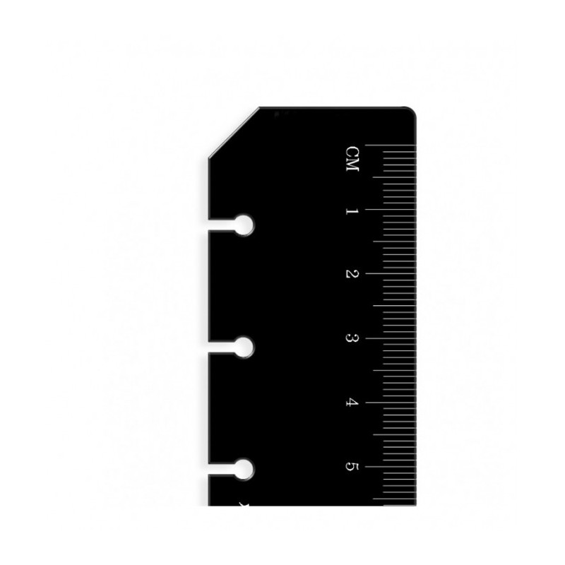 Lineal / Lesezeichen schwarz Filofax A5