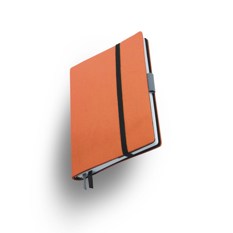 Notizbuch Whitebook Medium-Slim Softleder Hermes Orange