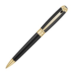 Kugelschreiber S.T. DupontLine D Medium Lack Schwarz vergoldet