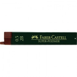 Bleistiftminen 0,5
Faber-Castell
Super-Polymer-Feinminen 2B_7285