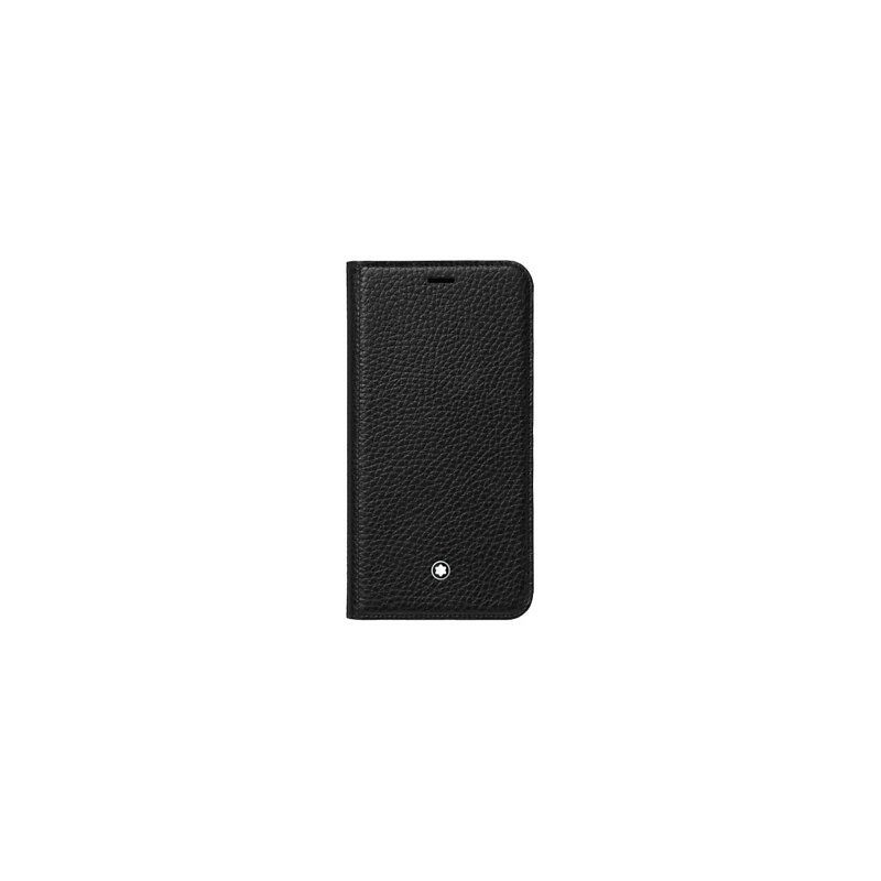 iPhone XR Flip Side CoverMontblanc Soft Grain Leder schwarz