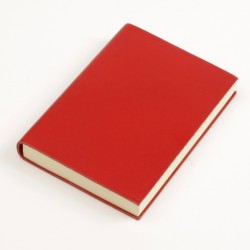 Notizbuch A5Bindewerk Classic Leder rot blanko